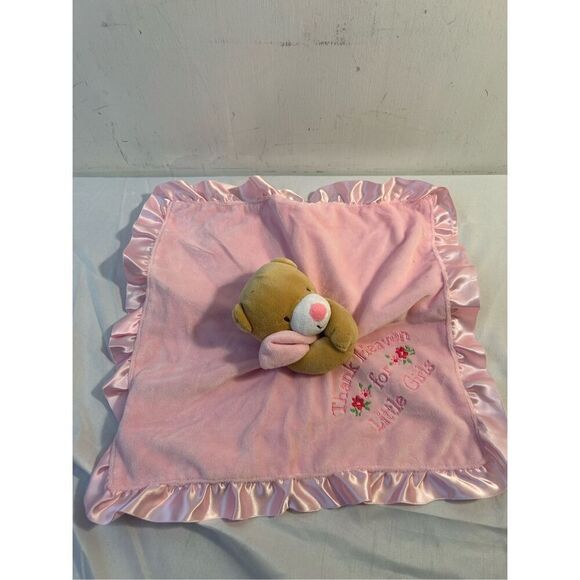 Baby Starter pink silky blanket "Thank Heavens for Little Girls" 2017 replacemen - Picture 2 of 5